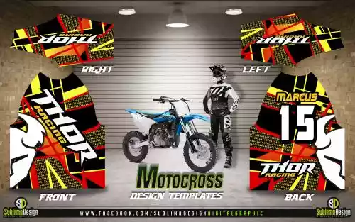 vectores plantilas MOTOCROSS,UNIFORME,MOTO,